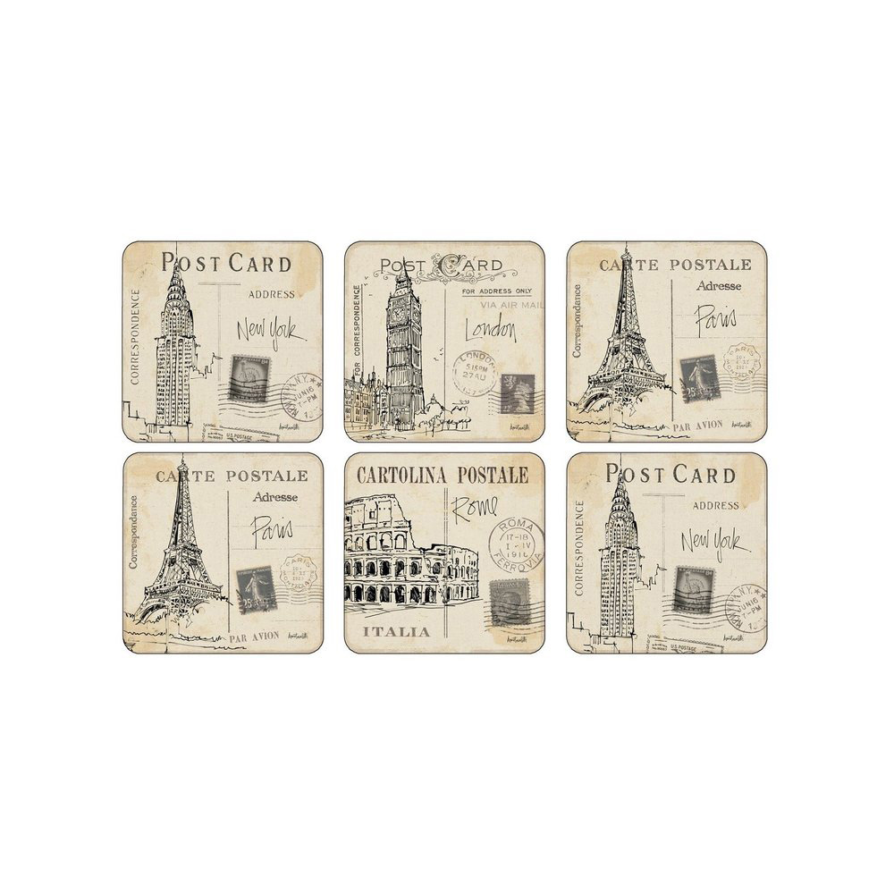 Onderzetters Postcard Sketches