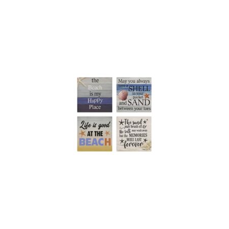 Onderzetters Strand set a 4 stuks | Merkloos