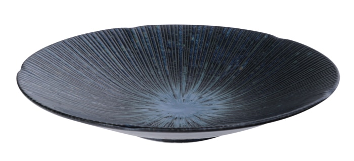 Ontbijtbord Blauw/Zwart 22