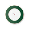 Ontbijtbord Love Birds Deer Dark Green 21 cm | PiP Studio