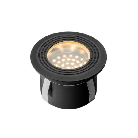 Onyx 60 LED Grondspot - 1 Watt - 5 Lumen - 2700K warm wit - 12V - Tuinspot - IP67 Waterdicht - Vlonderspot - Rond - Antraciet | Lightpro