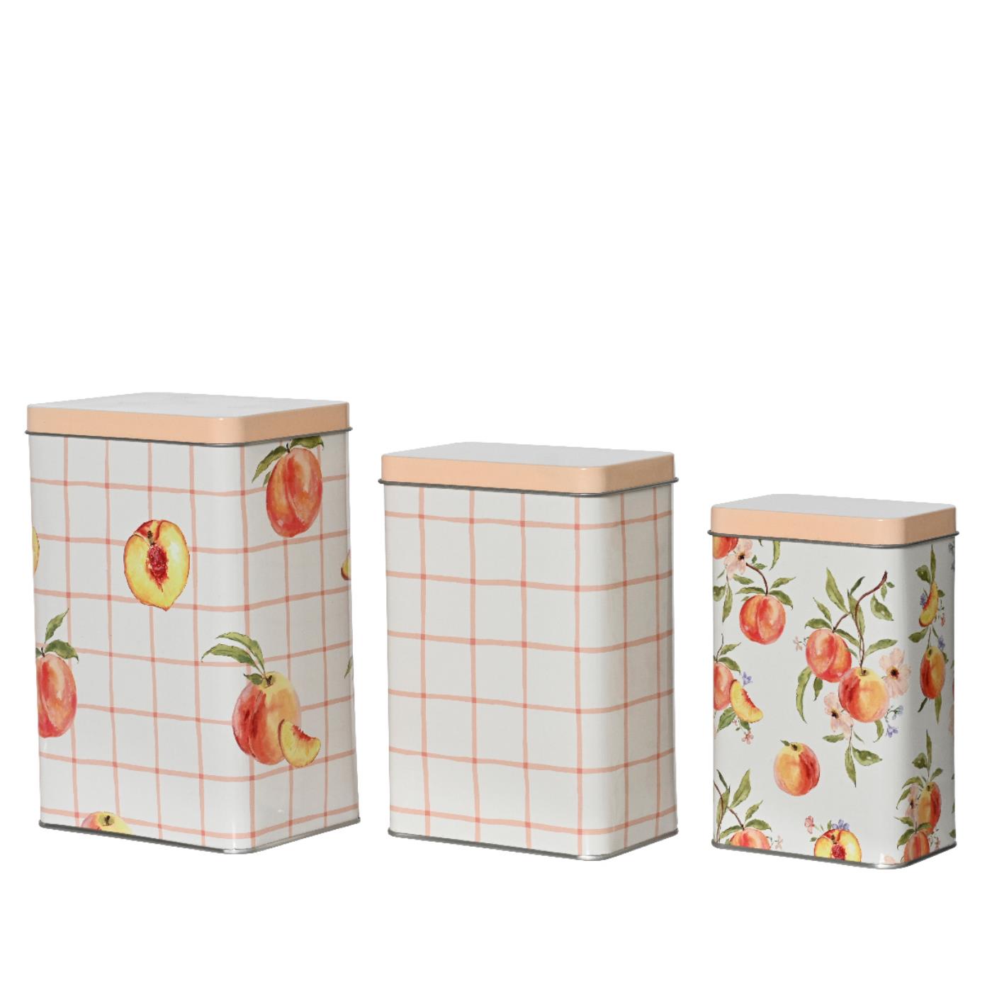 Opbergblik 3-delig H18.5cm multi | Decoris