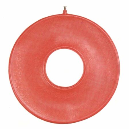 Opblaasbaar rubberen ringkussen | Diameter 41 cm | Donut zitkussen | Zitring | Rood | PR20616 | ThuiszorgwinkelXL
