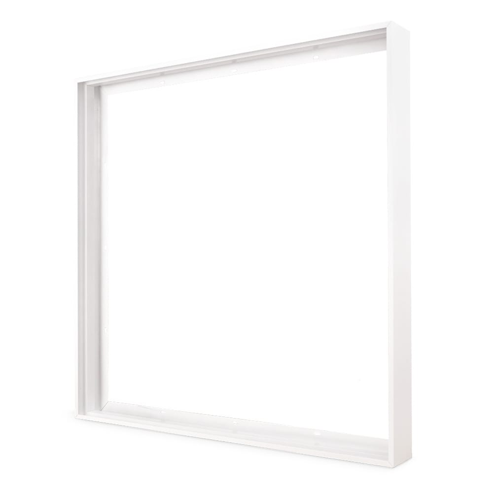Opbouwframe voor LED Paneel - Geschikt voor 62x 62 cm LED Panelen - Plug & Play kliksysteem - 62mm - Wit | HOFTRONIC