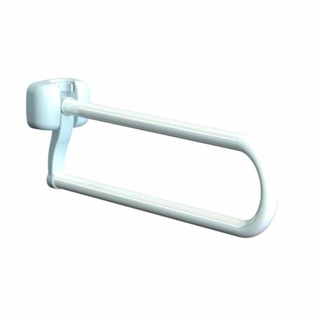 Opklapbare toiletbeugel - gecoat staal | Lengte: 70 cm | Kleur: Wit | Toiletsteun | WC Steun | PR50949-70 | ThuiszorgwinkelXL