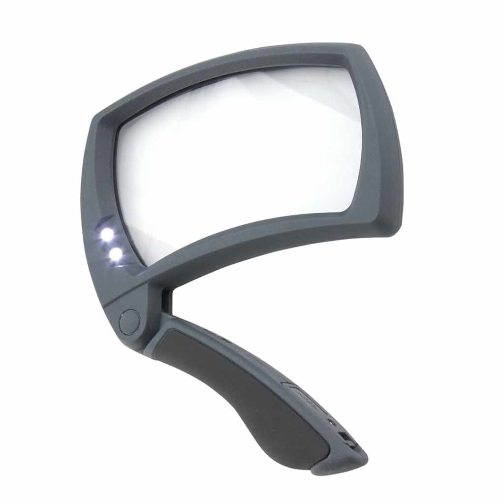 Opvouwbaar vergrootglas met led verlichting - Vergroot 2 maal - Incl. batterijen | ThuiszorgwinkelXL