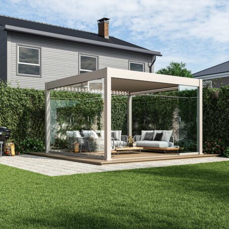Orion glazen schuifwand 300 cm - Zand | Orion