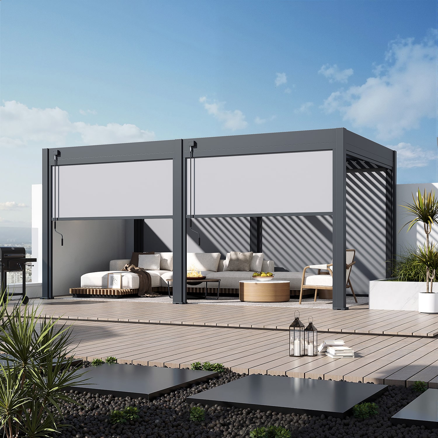 Orion windscherm 265 cm - Antraciet | Orion