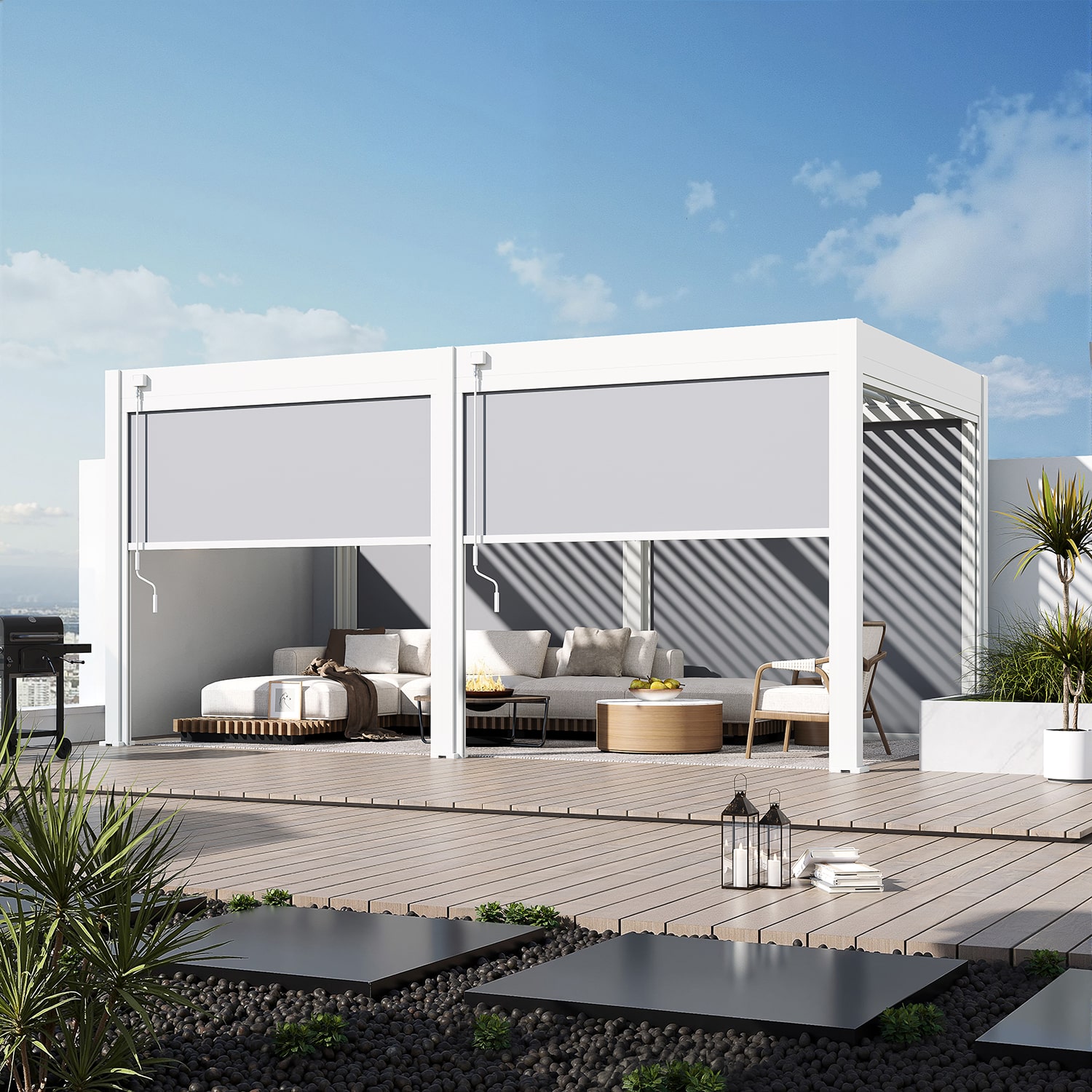 Orion windscherm 265 cm - Wit | Orion