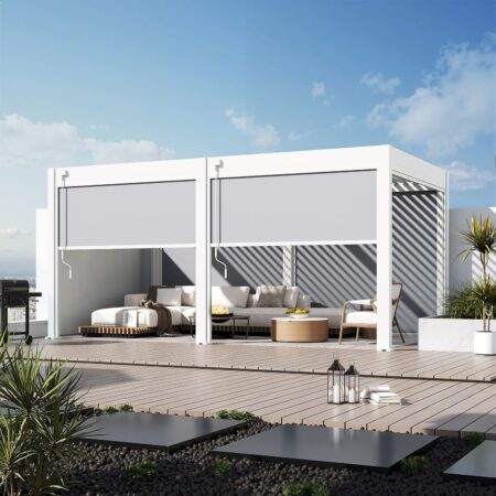 Orion windscherm 400 cm - Wit | Orion