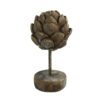 Ornament Artisjok Davor Grijs L | Countryfield