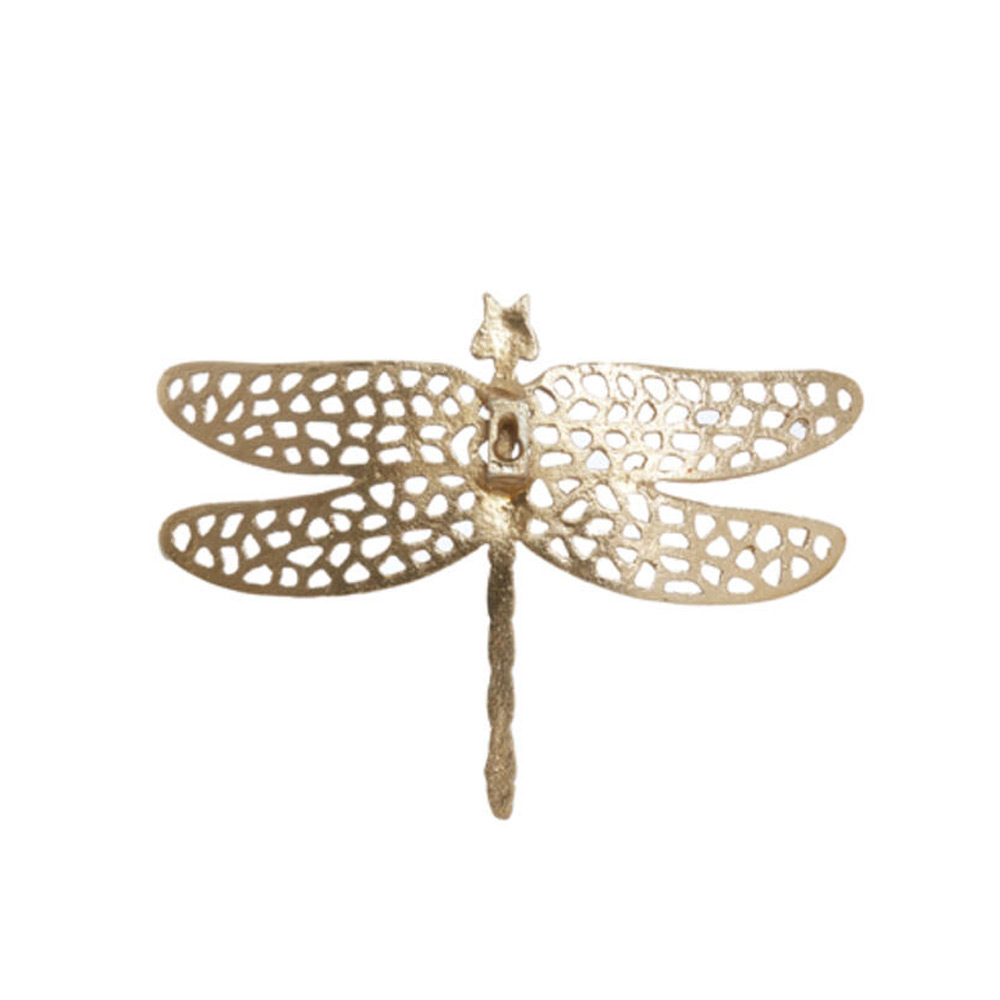 Ornament Dragonfly glanzend goud M |