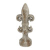 Ornament Fleur-de-lis Anita grijs L | Countryfield