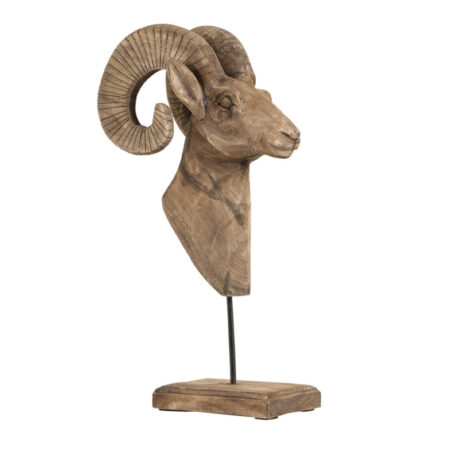 Ornament Ram hoofd hout |