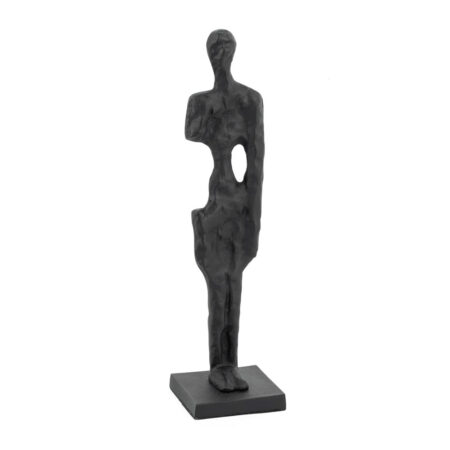 Ornament Rough staand zwart S | Homebound