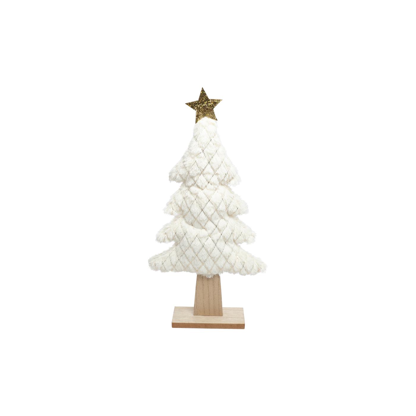 Ornament everlands kunstkerstboom Fargo L wit 24x5x45cm | Countryfield