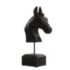 Ornament horse head hout zwart | Light & Living