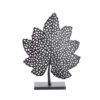 Ornament leaf mat zwart M | Light & Living