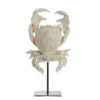 Ornament op voet Crab gebroken wit | Light & Living