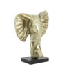 Ornament op voet Elephant licht goud M |