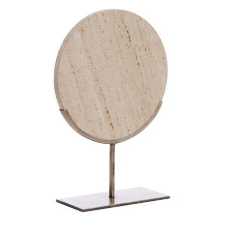 Ornament op voet Moreno zand travertin | Light & Living