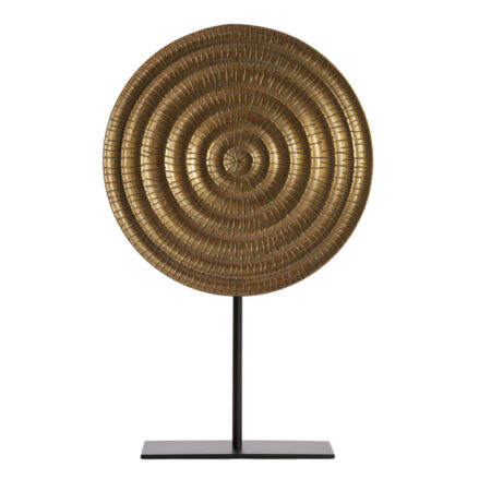 Ornament op voet Pilar antiek brons L | Light & Living