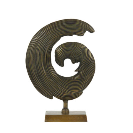 Ornament op voet Shwiba antiek brons | Light & Living