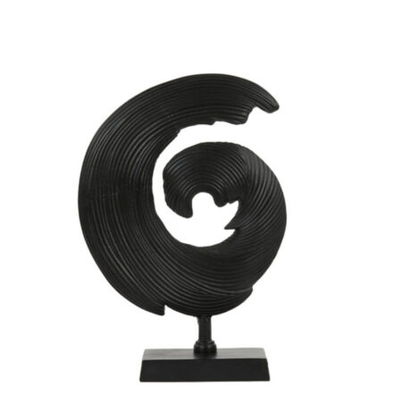 Ornament op voet Shwiba mat zwart |