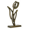 Ornament op voet Tulipanu antiek brons M |