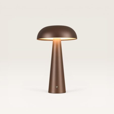 Oryllo - Paddenstoel lamp oplaadbaar Brons 30 cm - Dressoir lamp - Dimbaar - Tafellamp horeca - Modern design - USB-C - 3000K/4500K/6500K | LUSENZ