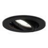 Oslo LED inbouwspot - 4 Watt 345 Lumen - 6500K Neutraal wit - GU10 - Dimbaar - Rond - Kantelbaar - IP20 Stofdicht - Zwart | HOFTRONIC