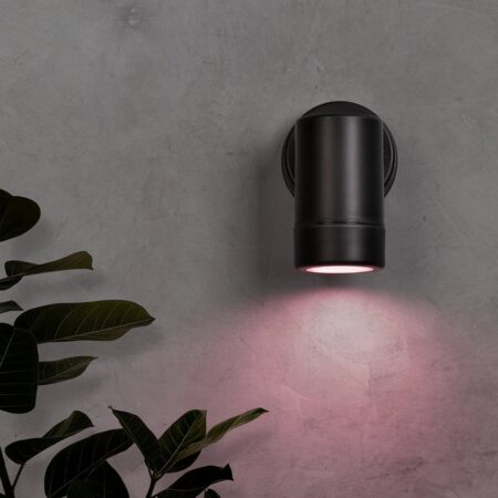Otey - Smart LED LED Wandlamp Zwart - Downlight - GU10 5