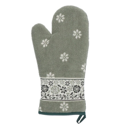 Oven Glove Belle Fleur dk green | Bunzlau Castle