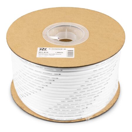 PD Connex 100V luidsprekerkabel 2x 1.5mm² 15A - Wit - 100 meter rol | PD Connex