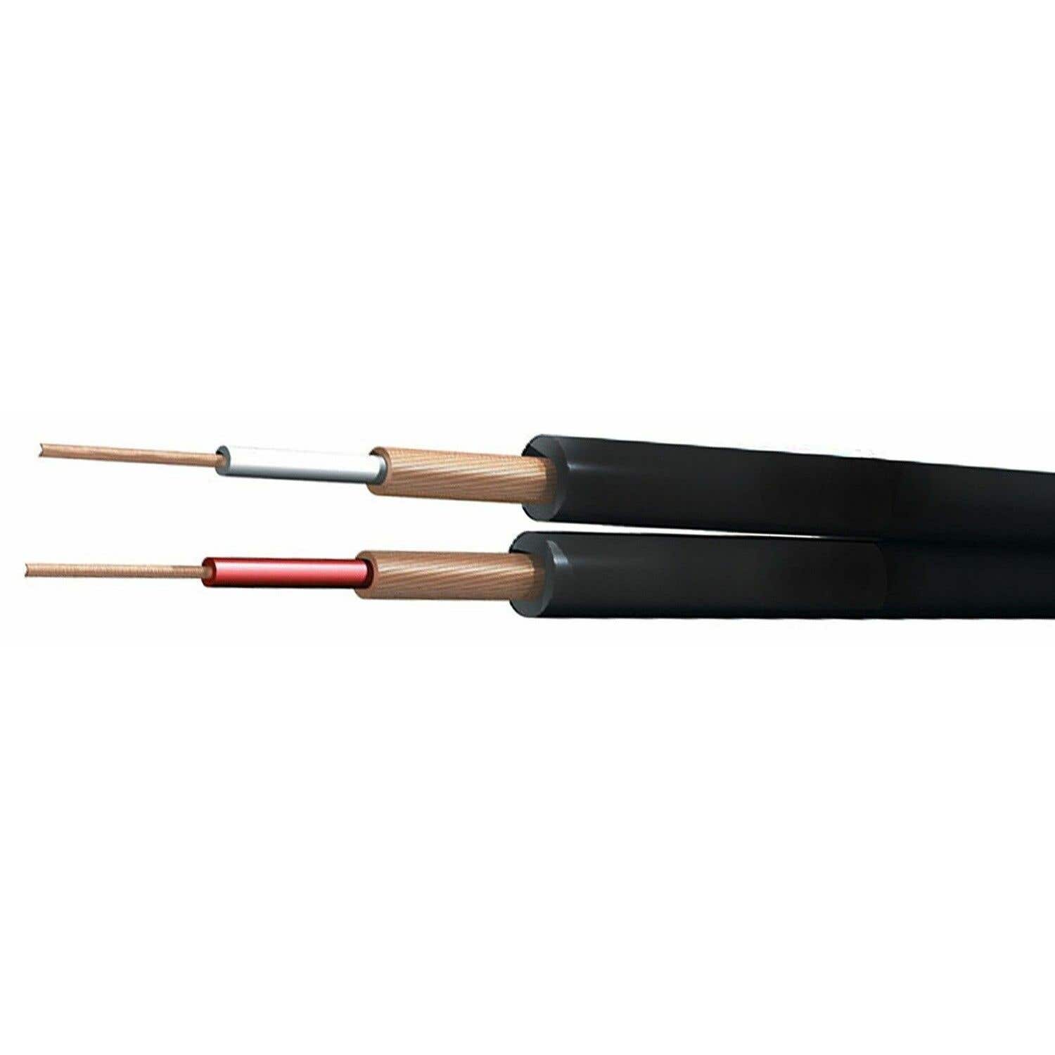 PD Connex Audio Kabel 2-aderig Zwart 100M | PD Connex