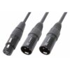 PD Connex Kabel 1x XLR Female - 2x XLR Male 50cm | PD Connex