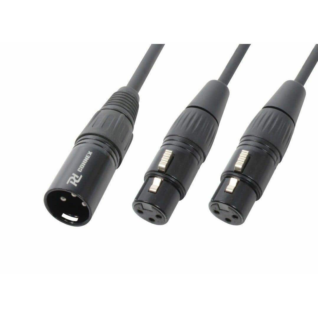PD Connex Kabel 1x XLR Male - 2x XLR Female 50cm | PD Connex