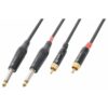PD Connex Kabel 2x 6.3 Mono - 2x RCA Male 6m | PD Connex