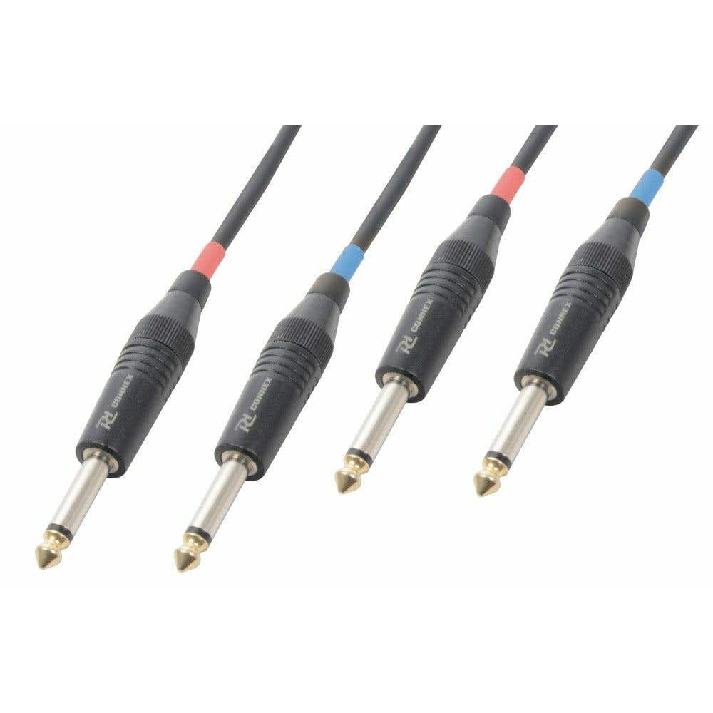 PD Connex Kabel 2x 6.3Mono - 2x 6.3 mono 5.0m | PD Connex