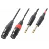 PD Connex Kabel 2x XLR Female - 2x 6.3mm Mono 1.5m | PD Connex