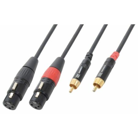 PD Connex Kabel 2x XLR Female - 2x RCA Male 3m | PD Connex