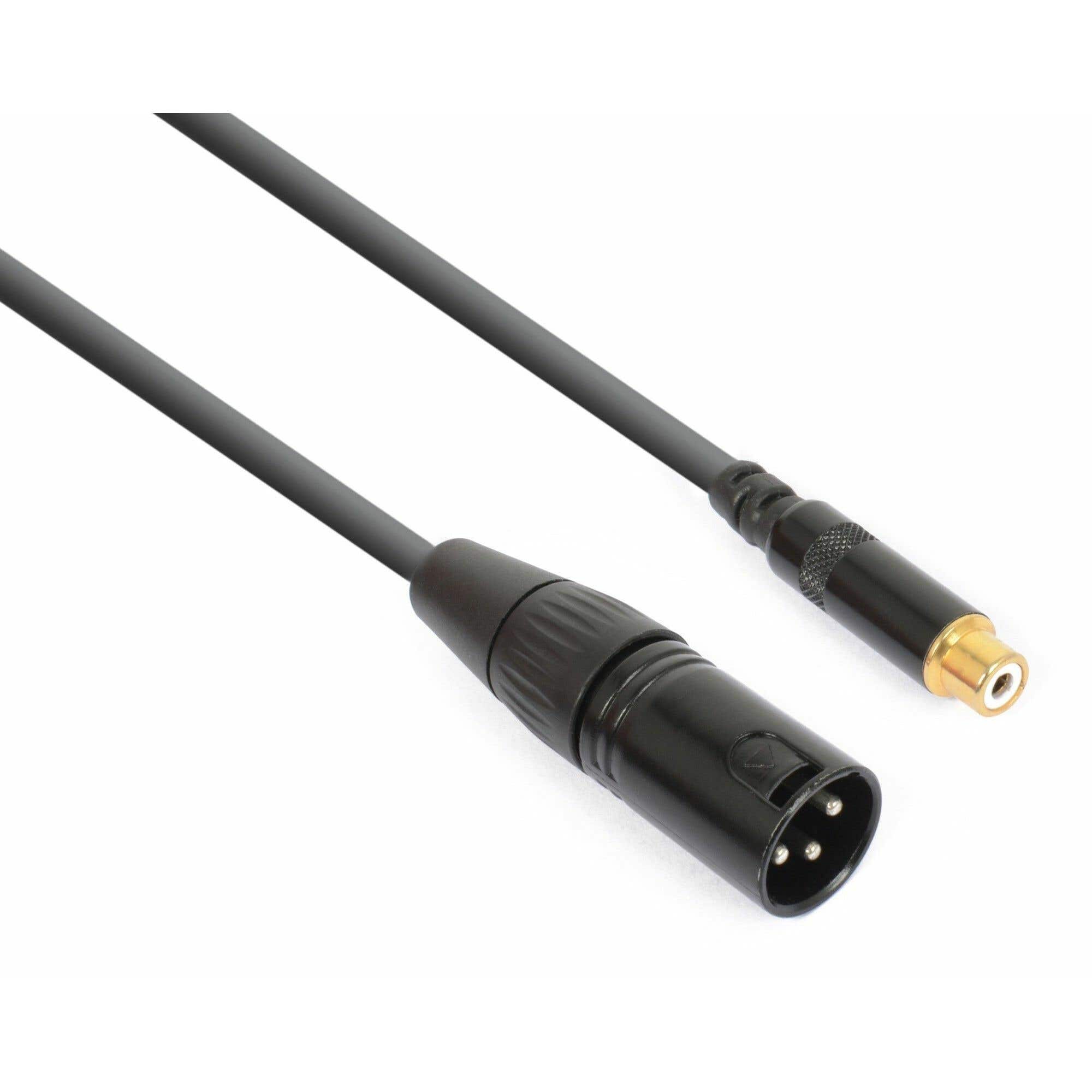 PD Connex Kabel XLR Male - RCA Female 15cm | PD Connex