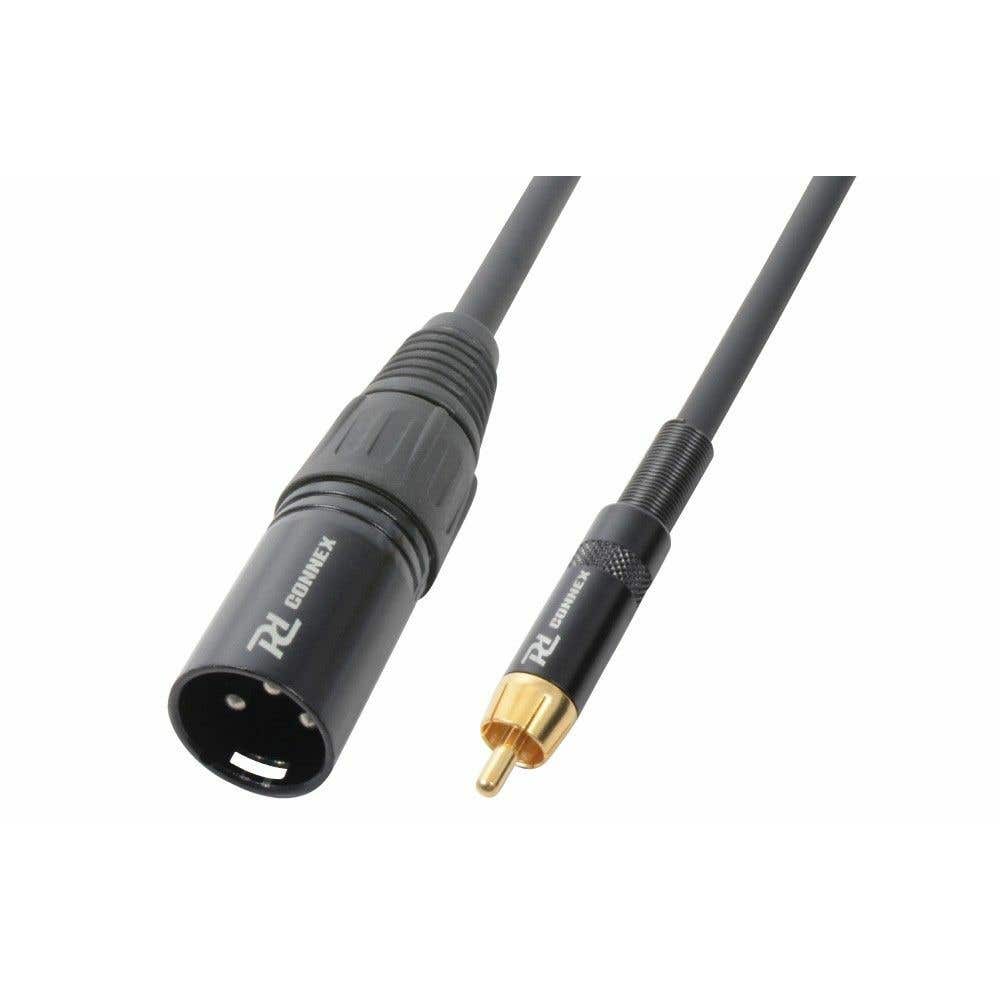 PD Connex Kabel XLR Male - RCA Male 3.0m | PD Connex