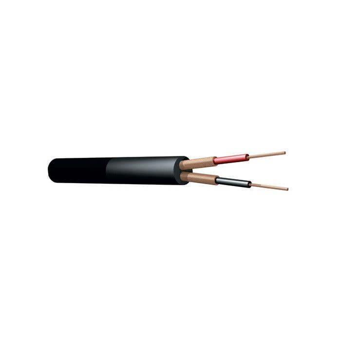 PD Connex Microfoonkabel Zwart 2-aderig - 7mm - Op rol van 100 meter | PD Connex