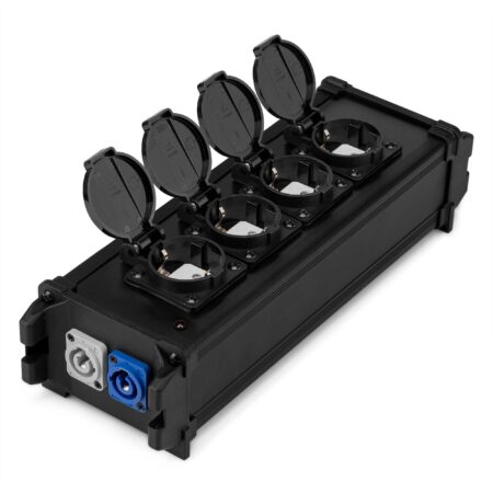 PD Connex PSB40 stroomverdeler met Powercon IN/OUT naar 4x Schuko | PD Connex