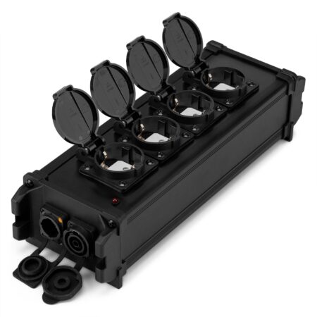 PD Connex PSB45 stroomverdeler met waterdichte Powercon IN/OUT naar 4x | PD Connex