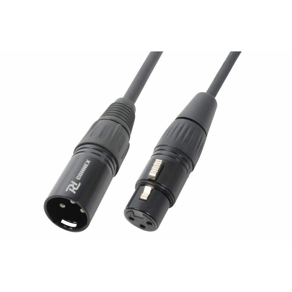 PD Connex Signaalkabel XLR male/female 3-pins - 25 meter - zwart | PD Connex