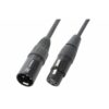 PD Connex Signaalkabel XLR male/female 3-pins - 3 meter - zwart | PD Connex