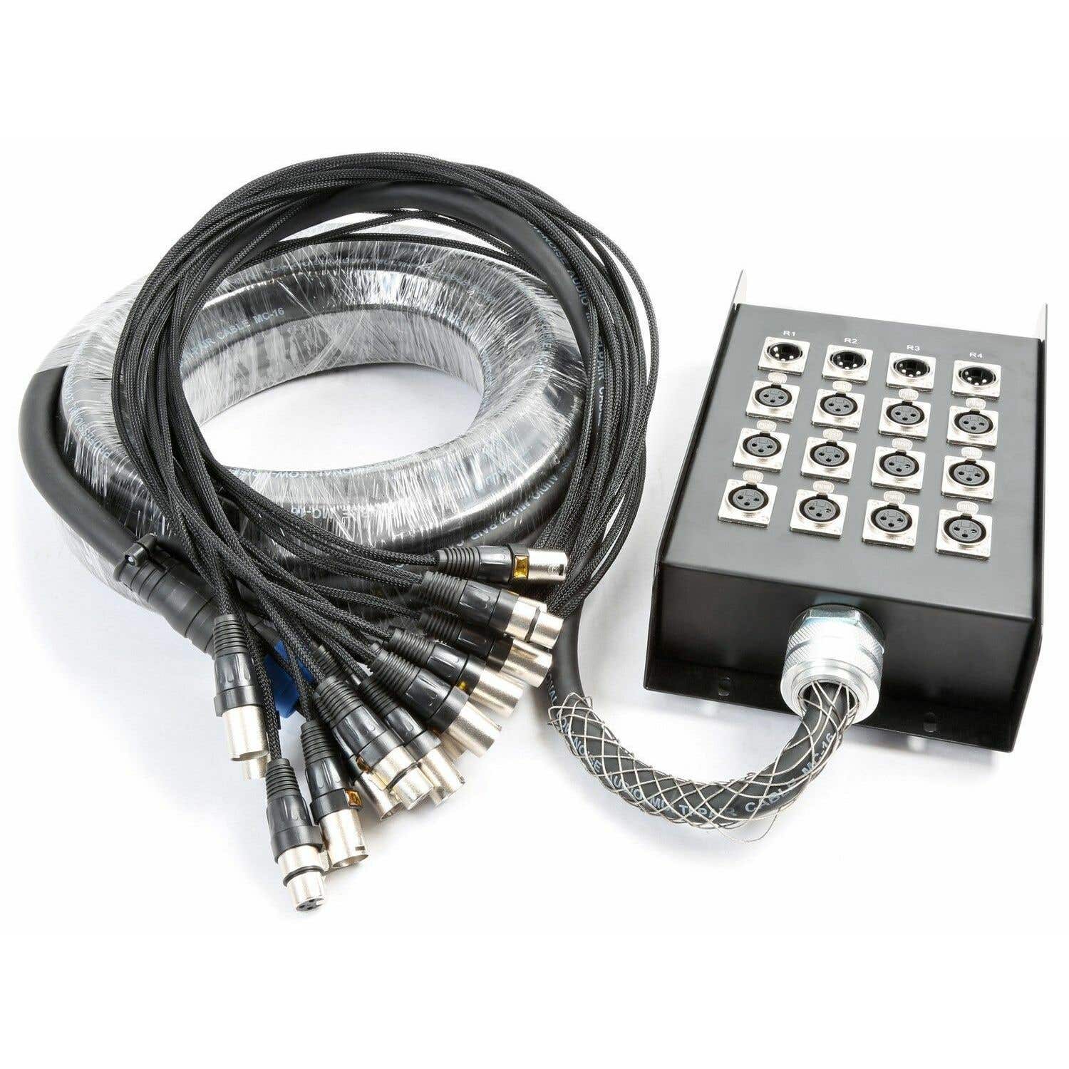 PD Connex Stage Snake 12-in 4-out XLR 15 meter | PD Connex
