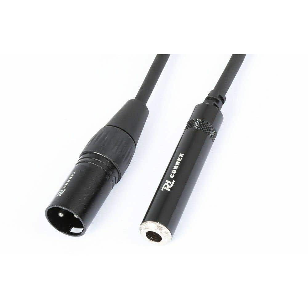 PD Connex kabel XLR Male - 6.3mm Female Mono jack 0.15m | PD Connex